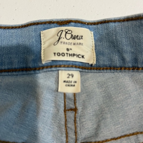J Crew 9" high-rise toothpick skinny jeans ankle length 29 - Picture 3 of 6